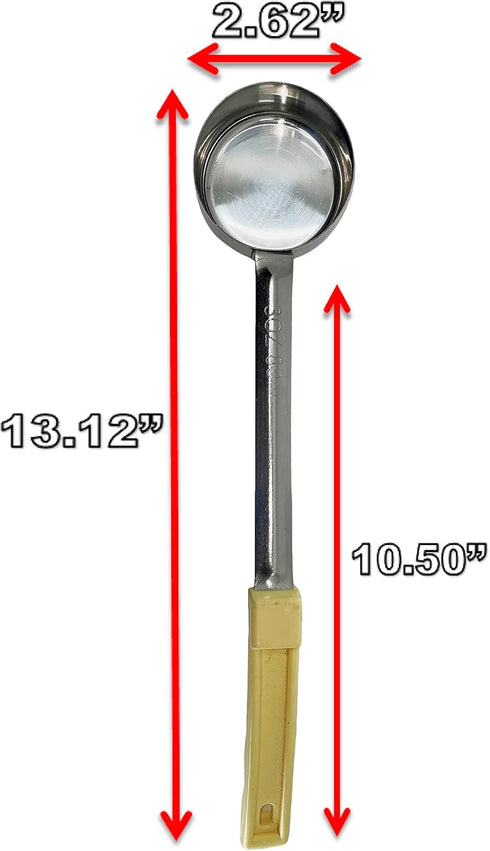Stainless Steel Portion Control Serving Spoons Combo Packs (2oz, 3oz, 4oz Solid)