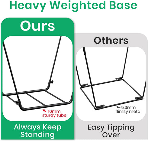 Leaf Bag Holder Collapsible Trash Bag Holders Stand for Outdoor Metal Waste Bags Frame for Garage Yard Lawn Camping