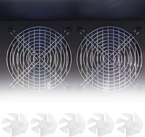 10Pcs Mini Plastic Fan Blades, Small Power Hair Dryer Fan Leaves Motor Accessories Replacement
