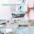 Affogato Floor Scrub Brush, Bathroom Long Handle Bathtub Push Broom, Shower Tile Grout Scrubber for Hard to Reach Areas