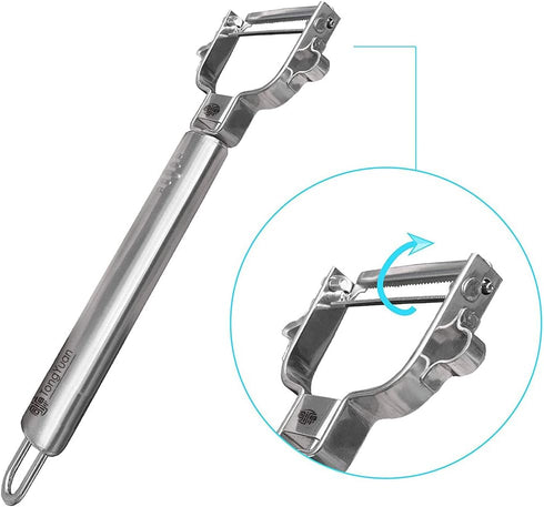 Fruits and Vegetables Peelers - Y Shape Swivel Potato Peeler, Stainless Steel Multifunctional Peeler