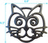 Cat Trivet - Black Cast Iron - Kitchen & Dining Table Accessory - Housewarming & Cat Lover Gifts - 6.6 by 6.3 in