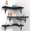 NATURE'S SOURCE Corner Floating Shelves, Corner Shelf Wall Mounted, Shelves for Room