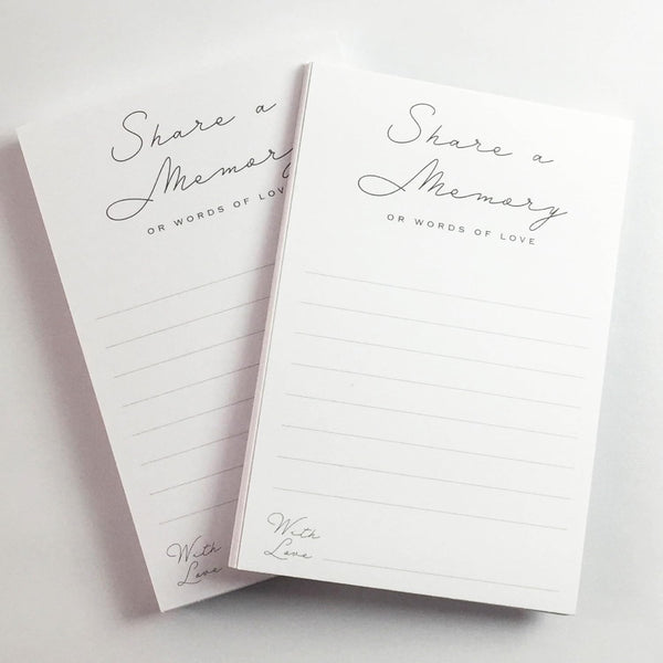 Share a Memory Cards - Minimalist Well Wishes Card Set of 50, 4 x 6 for Celebrations, Weddings, Anniversaries, Memorials