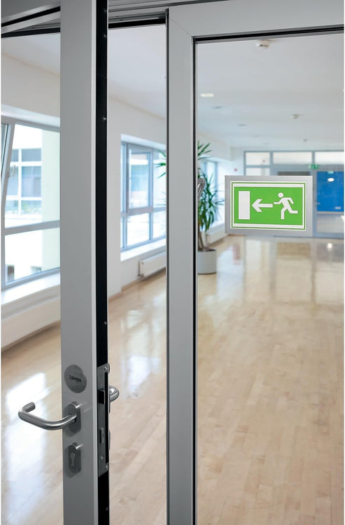 Durable Duraframe Self Adhesive Magnetic Sign Holder, Half Letter-Size 5.5" x 8.5" - Silver Frame - Pack of 2