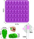 BUSOHA Skull Chocolate Molds Silicone - 2 Pack 40 Cavity Non-Stick Gummy Skull Silicone Molds with 1 Droppers for Chocolate, Candy, Jelly, Ice Cube, Dog Treats