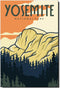 Yosemite Poster Fridge Magnet, California Travel Souvenir National Park
