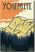 Yosemite Poster Fridge Magnet, California Travel Souvenir National Park