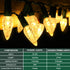 KOUQIYA 2 Pack, C6 50 8 Battery Christmas Lights LED Strawberry Battery Operated String Lights with Auto-Timer Modes