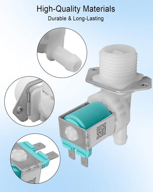 Dishwasher Water Inlet Valve for Samsung DW80B6060UG/AA-00, Replace DD33-01002B, AP6975653