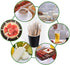 MFJUNS 200pcs 5.5" Individually Wrapped Coffee Stirrers Wood - Coffee Stir Sticks, Round End Disposable coffee stirrer