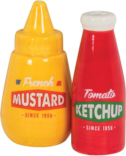 Pepper-4"H, 4 inches Abbott Collection Ketchup&Mustard Salt & high, Ketchup and Mustard