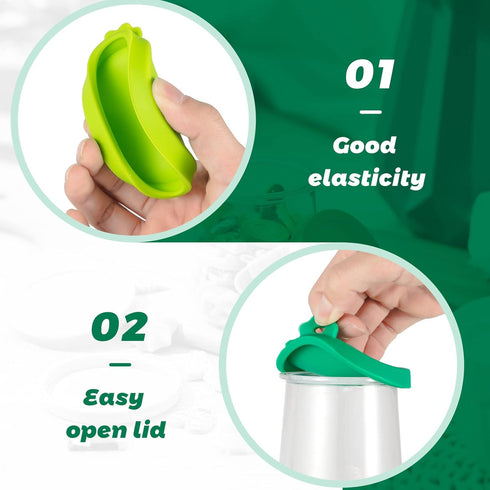 27 Mumufy Pcs Yogurt Jar Lids Clear Plastic Silicone Bamboo Wood Container Lids with Silicone Sealing Rings Reusable