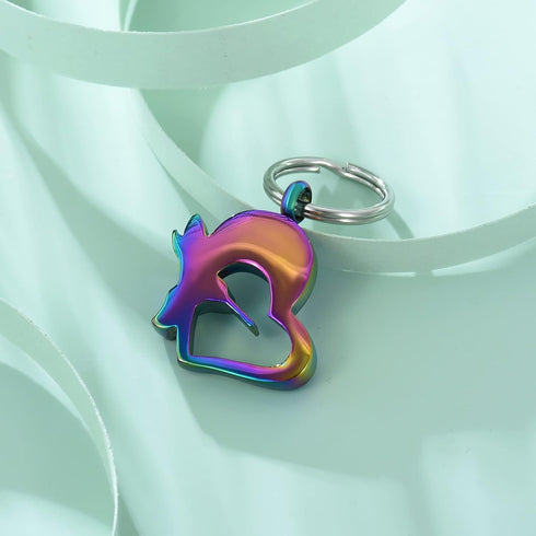 Yinplsmemory Hummingbird Cremation Keychain for Ashes Holder, Always in My Heart Urn Locket Pendant