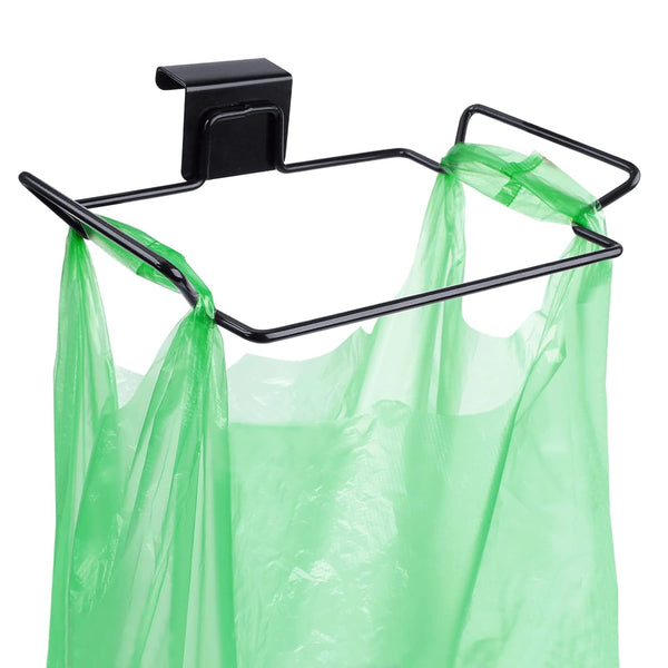 Large Stainless Steel Trash Bag Holder for Kitchen Cabinets Doors and Cupboards,