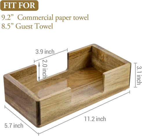 Countertop MyGift Trifold Paper Towels, Modern Metal Wire Bathroom Paper Hand Towel Holder in Brass Tone Finish, Guest
