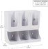 Mind Reader Cup and Condiment Station, 6-Compartment Countertop Organizer for Coffee Bar (White)