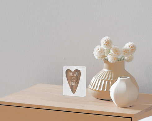 Collins Painting Mini Carved Wood Block Sign, You Are So Loved