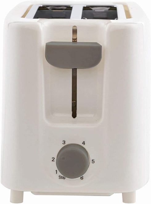 Continental Electric CE-TT011 2 Slice Electric Toaster, White