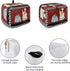 Farmhouse Cartoon Fat Chef Toaster Cover 2 Slice, Small Kitchen Appliance Covers, Retro Black White Plaid Toaster Oven Cover with Loop, Bread Machine Cover Polyester Dust Cover Protection