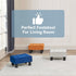 Poofzy Small Foot Stool Ottoman, Velvet Ottoman Foot Rest with Legs, Rectangle Foot Rest for Couch, Footstools
