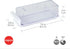 7.2 2.6 2 Inch Copco Butter Dish with Clear Lid and Measurment Guide, x x