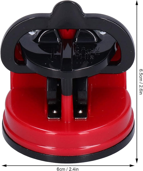 Knife Sharpening Tool, Manual Small High Hardness Countertop Sharpener with Suction Cup for Knife and Scissor