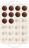 Muffin Pans with Metal Reinforced Frame, 24-Cups Durable Silicone Baking Pan, Beige with Rainbow Spots