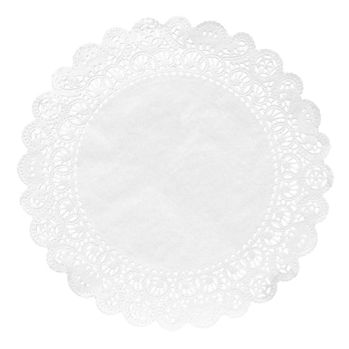 Hygloss Round Paper Doilies, 100 Pcs, 10-Inch, Decorative White Lace Doilies