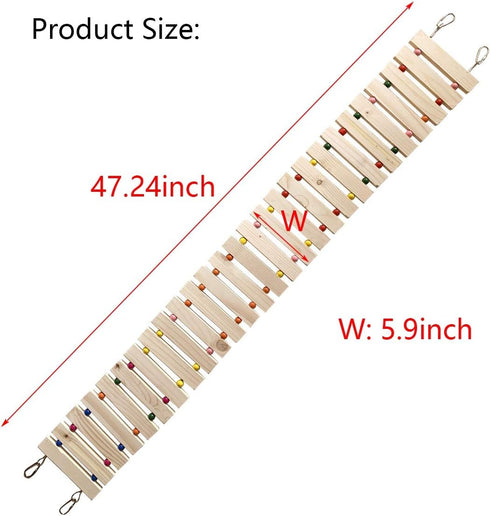 Vehomy Chicken Coop Toy Chicken Toys for Hens Natural Wood Chicken Ladder Chicken Swing Chicken Perch for Birds Poultry