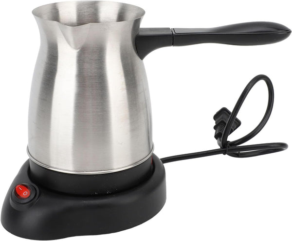 Turkish Electric Coffee Maker, 5 to 6 Cup Brewing Capacity, Stainless Steel Pot, 600ml