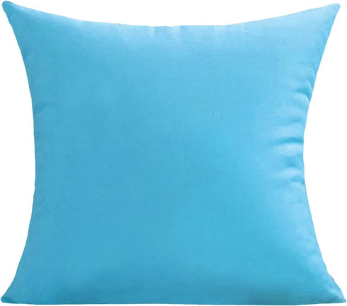 20x20 Pack 2 VAKADO Outdoor Waterproof Throw Pillow Covers Decorative Sky Blue Outside Patio Furniture Cushion Cases