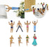 Ipetboom 8Pcs Wine Glass Markers, Random Style Cup Ornaments, Action Figurines Doll Wine Charms