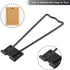 10 Pcs Iron Easel Back Picture Frame Stand with Screws & Screwdriver (Black)