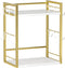 Dorhors 2 Tier Coffee Bar Accessories and Organizer,Multi-functional Mug Holder with 12 Hooks,Wood