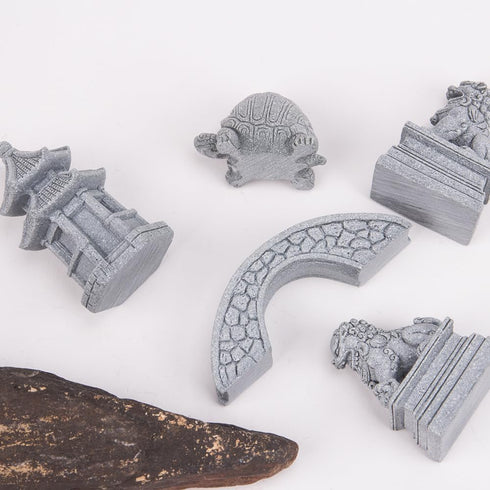 ZORZA Mini Chinese-Style Sandstone Figurines, Enchanting Garden Bridge for Fairy Gardens and Miniature Decor