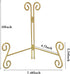 Plate Stand 10 Inch Gold Display Plate Holder, Collapsible Iron Plate Stands for Display, Folding Display Easel for Photo, Pictures, Decorative Plate and Artwork (10-Inch, 1-Pack)