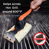 Set 1 2 1 Proud Grill Q-Swiper XL Steam-Clean BBQ Grill Cleaner - Bristle & Wire-Free Brush with Scraper, Kevlar Steam