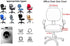 Office Chair Cover Water Resistant, Split Protective & Stretch Jacquard Elastic Slipcover for Desk Task Chair (Coffee)