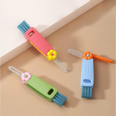 3 Pack Multifunctional Cup Lid Cleaning Brush, Water Bottle Cleaner & Crevice Brush for Tight Spaces