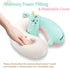 Set urnexttour Neck Travel Pillow for Kids, Unicorn Airplane Memory Foam Pillow with Cute Sleep Mask & Earplugs