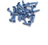 4 Sets Bed Hinges Bed Rail Brackets, 3.1" Double Hooks Heavy Duty Iron Replacement Part for Bed Frames with Screws