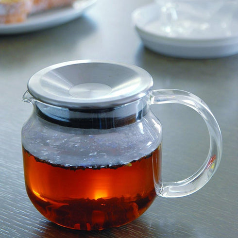KINTO 8684 One-Touch Teapot, 15.2 fl oz (450 ml), Stainless Steel
