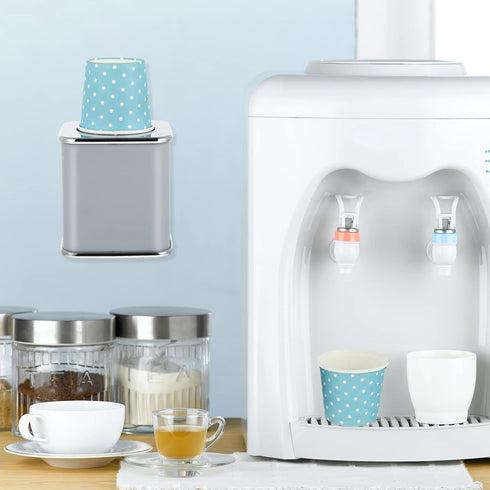 3oz 10 Countertops DOITOOL Bathroom Cup Dispenser, Dixie Cup Dispenser with Paper Cups, Dust-Proof Disposable Paper