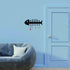 CREATCABIN Fishbone Key Holder Hanger, Towel Rack Organizer with 6 Hooks, Wall Mounted for Bathroom Kitchen
