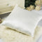 Tim & Tina Silk Satin Square Decorative Throw Pillow Case Cushion Cover (Ivory, 18" x 18")