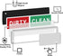 KitchenTour Clean Dirty Magnet for Dishwasher, Super Strong Non-Scratch Magnetic Silver Indicator Sign