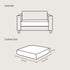 SUBRTEX Couch Slipcover - RV Seater Loveseat Stretch Durable Sofa Cushion Cover for Living Room, Small, Light Gray