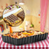 Mini Tart Pan Set of 6, Rectangular Non-Stick 4 Inch Quiche Pan, Loose Removable Bottom for Pies, Desserts