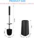 SetSail Toilet Brush, Compact Size Toilet Bowl Brush and Holder Toilet Brushes for Bathroom with 304 Stainless Steel Handle Toilet Cleaner Brush with Durable Scrubbing Bristles, 2 Packs by SetSail